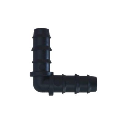 China Agriculture Irrigation Line PE Conduit Elbow Connector Drip Connector For Garden Irrigation System for sale