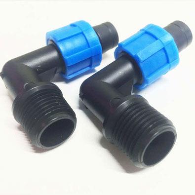 China Water Saving Irrigation Tape Drip Irrigation System Connector Drip Tape Connector Fitting for sale