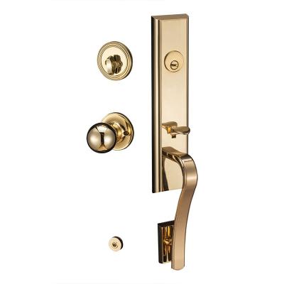 China Wooden doors and metal doors main entrance door lock fancy key handle door lock modern practical cylinder lock for sale