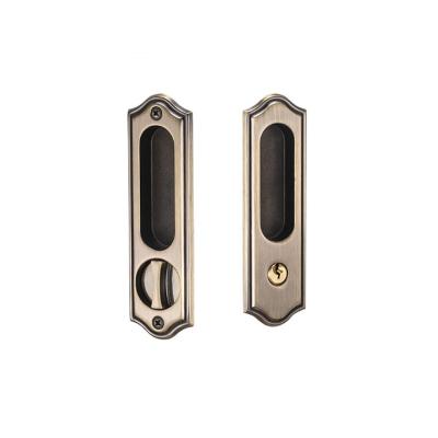 China Metal and wood sliding doors furniture home lock for sliding wardrobe door sliding door zinc alloy wooden lock for sale