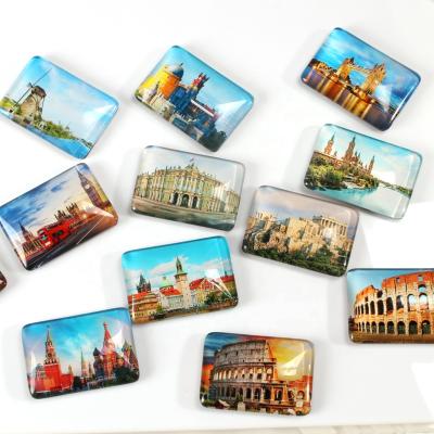 China Custom Souvenir Magnet Tourist DIY Rectangle Fridge Magnets Sticker Personal Fridge Magnet Your Lovers Souvenir Photo Fridge Decoration for sale