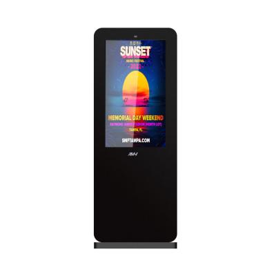 China Commercial Advertising Waterproof Ad Playing Display LCD Advertising Kiosk Outdoor Floor Stand Digital Signage for sale