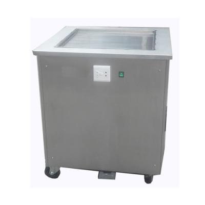 China Snack factory ice cream machine maker roll up mini soft ice cream machine for sale / flat pan fried ice cream machine for sale