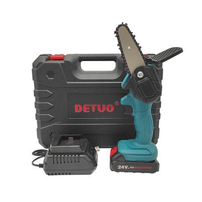 China Wood Saw Brushless Cordless Chainsaw Battery Powered Wood Chainsaw from DETUO for sale