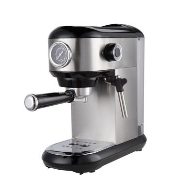 China Make Espresso Cappucino Coffee Espresso Stainless Steel Coffee Makers Machine Cappuccino Machine With Piezometer And Pressure Gage And Milk Steamer for sale