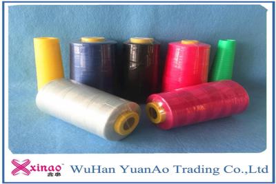 China Custom Thick 100% Polyester Sewing Thread 5000M Dyed For Jeans / Bag Closing , 40/2 Count for sale