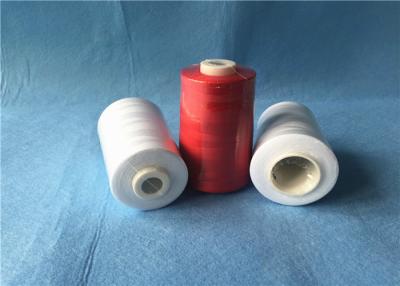 China Low Shrinkage Strong 100 spun polyester yarn For Jeans / Caps / Handbags Sewing for sale