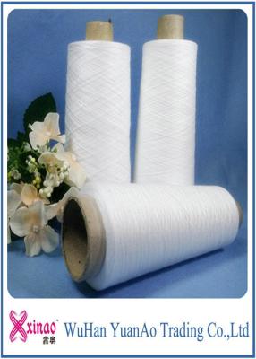 China 100% Spun Polyester Bright Yarn Polyester Knitting Yarn Raw White and Dying Color for sale