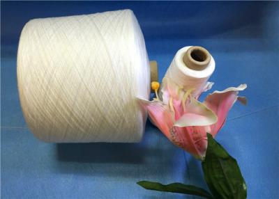 China 402 Natural Raw White Polyester Knitting Yarn For Sewing And Weaving for sale