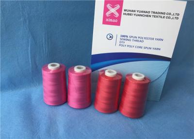 China 100% Polyester Staple Fiber Sewing​ TFO Yarn , Dyed Ring Polyester Core Spun Thread for sale