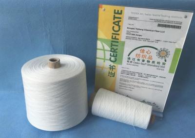 China Spon het polyester Breiende/Wevende/Naaiende Garen, 12/4 20/2 Polyester Naaiende Draad Te koop