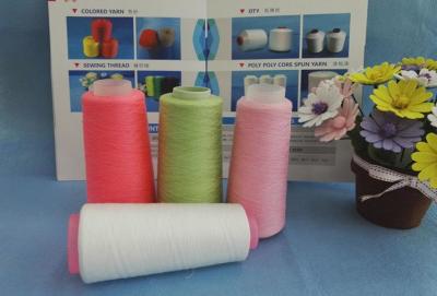 China Eco Friendly Custom Colourful 30s 40s 50s Dyed Polyester Yarn for Sewing Thread for sale