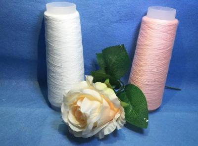 China Bleaching White Spun Polyester Weaving Yarn With Yizheng Fiber for sale