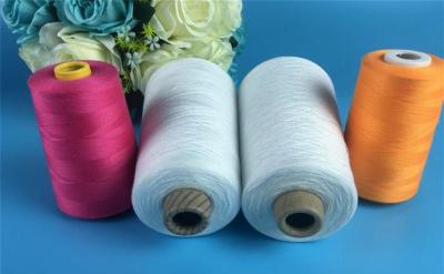 China 100% Polyester Yarn 30s/2 Raw White Polyester Spun Yarns For Garments Sewing for sale