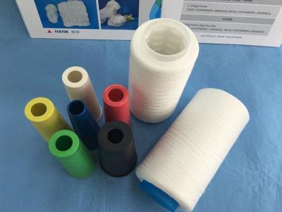 China High Tenacity Sewing Dyed Polyester Yarn , Yizheng Fiber S Twist And Z Twist Yarn for sale