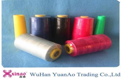 China Red Yellow Black Sewing Spun Polyester Thread , Multi Colored Threads For Sewing for sale