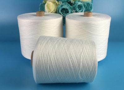 China 100% Spun Polyester TFO Yarn 50S/2 High Tenacity Yarn Raw White Well Evenness for sale