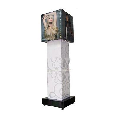 China Acrylic Shop Display Stand Wig Mannequin Hair Extension Display Rack for sale