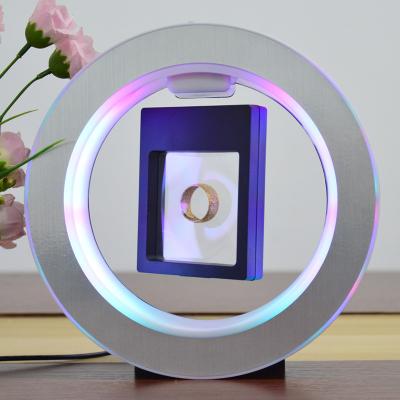 China 100% Acrylic/PMMA/Plexiglass/Perspex 3D LED Light Magnetic Levitation Products Rotating Magnetic Floating Shoe Box Show Rotating Display for sale