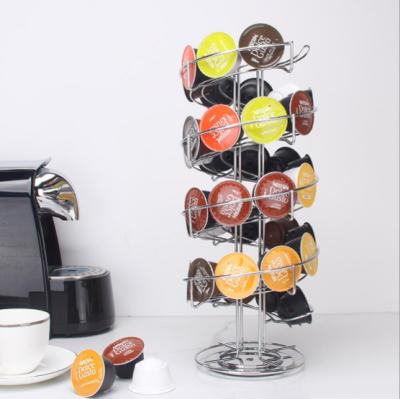 China New Design Metal Coffee Pod Holder Sustainable Capsule Storage Rack For Coffee House for sale