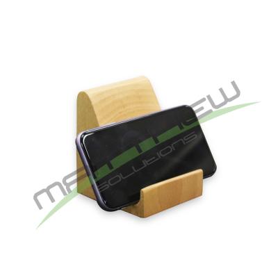 China Eco-friendly MT Mobile Phone Wooden Stand Holder Wood Desktop Cell Phone Stand for sale