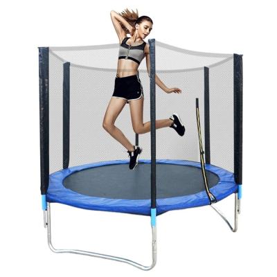 China With High Quality Large Round Bed Cheap Jumping Net Trampoline Protector Home Outdoor Trampoline For Kids 8ft for sale