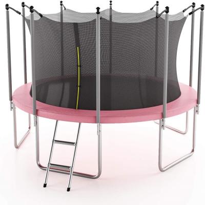 China With New Style Protective Net Large Round Trampolines With Fences High Performance Kids Fitness Trampoline 15ft for sale