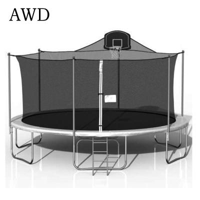 China With Top Selling Cheap Outdoor Trampoline Protector Net 16ft Trampoline With Enclosures for sale