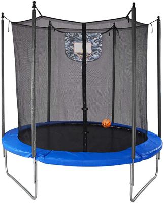 China With Protective Net Makers Of Outdoor Trampoline With Basketball Hoop For Kids for sale