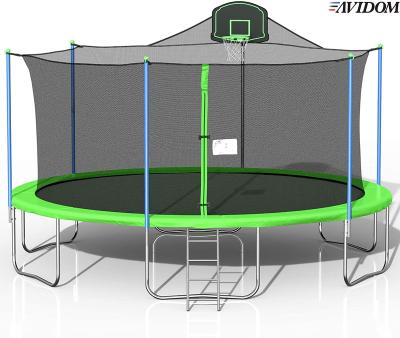 China With Protective Net 16ft Urban Rebounder Trampoline With Basketball Hoop for sale