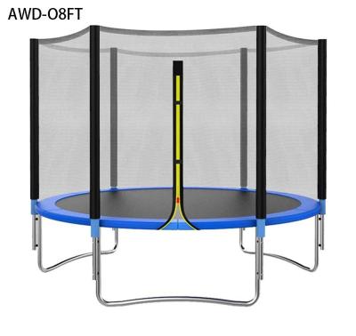 China With Protective Net 8ft Trampoline Park Training Kids Commercial Outdoor Trampolines for sale