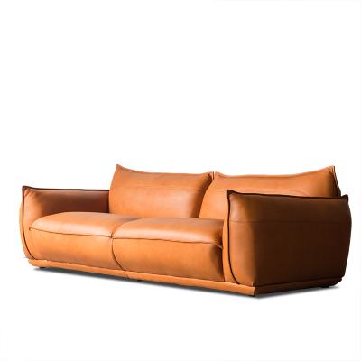 China Other Wholesale TPZ078 Real Genuine Leather 3 Seat Sofa Set Furniture Modern Design Home Sofa Luxury Living Room Sofas for sale