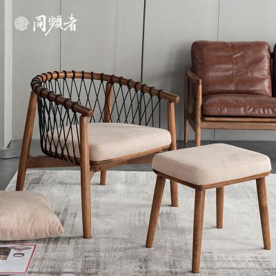 China Wholesale Modern Home Wooden Chairs Living Room Chairs Modern Rattan Living Room Garden Balcony Furniture TPZ038 Leisure Armchairs for sale