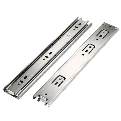 China Funiture Desk Drawer 45mm Stainless Steel Rustproof Drawer Slides, Telescopic Channels, Drawer Runner For Kitchen for sale