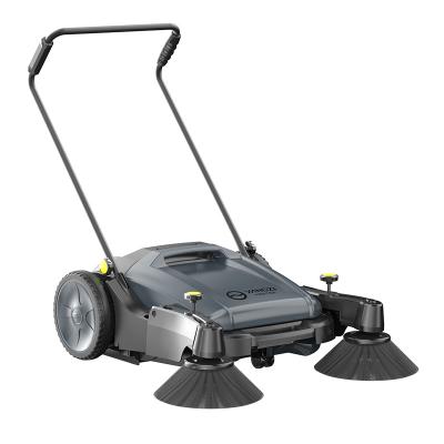 China YANGZI S1 Handheld Manual electric floor sweeper road dust cleaner sweeping cleaning machine for garden for sale