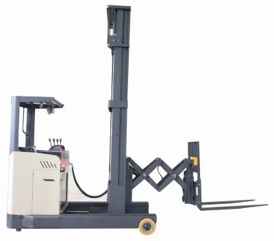 China Transfer Materials Younglift Battery Double Scissors Reach Forklift 1500kg 2000kg 2500kg Electric Double Reach Truck With For Warehouse for sale