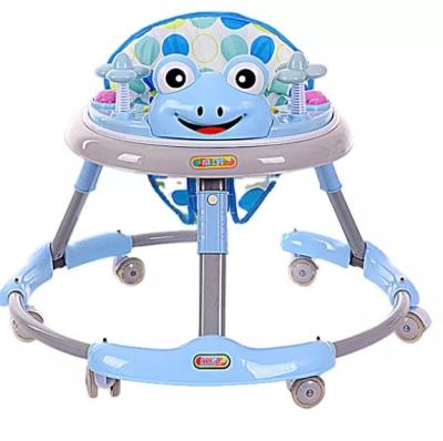 China Type Baby Stepped Walker Kids With Wheels Backrest Car Music New Baby Toys Walkers Fascinating Prices for sale