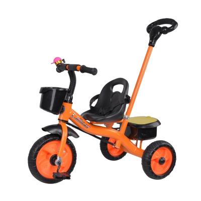 China Good Quality Safety Ride On Toy For Kids Children Tricycle With Anti-Rollover Push Bar for sale