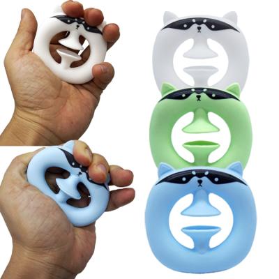 China Silicone Cartoon Kids Finger Sensory Trigger Toys Silicone Suction Cup Strings Wiggle Squeeze Grip Toys for sale