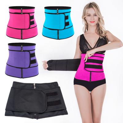 China Neoprene Waist Trimmer Wrap Belt Slimming Waist Trainer Sports Women Fitness Shaper Trimmer Belt Waist Trainer Steel Band S-3xl Belly Wrap Waist Trainer for sale