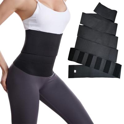 China Custom Bandage Width Waist Trainer Trimmer Belt Elastic Waist Trainer 13cm Plus Size Women Body Shaper Bands Slimming Stomach Trimmer Wrap Waist Trainer Belt for sale