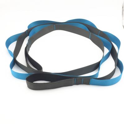 China Polyester Strap Wholesales 12 Segment Yoga Workout Stretch Strap Gym Exercise Fitness Yoga Band With Handle for sale