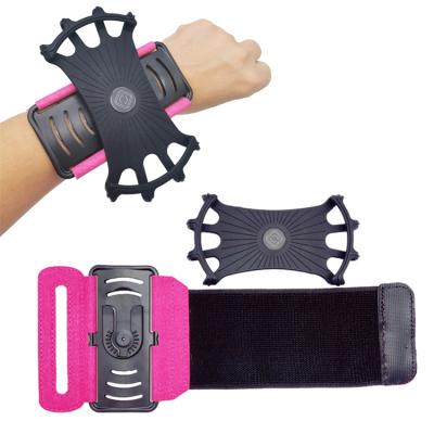 China 360 Degree Removable Rotatable Rotatable Wrist Swivel Phone Holder Universal Armband Running Sports For Phone 39*13cm/28*13cm for sale