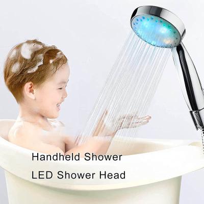 China Without Diverter Led Rain Kids Waterfall Children Stainless Steel Bathroom Baby Bath Shower Head Rainfall Fixed Shower Head And Two Spray for sale