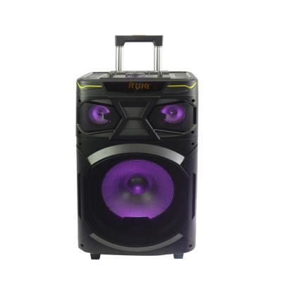 China No 12 Inch RMS 60W Portable Trolley Subwoofer Speaker Sound Box Wireless Speaker for sale