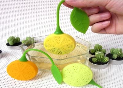 China Heat Insulation Silicone Kitchen Tools Food Grade Silicone Tea Bag Of Lemon Shaped for sale