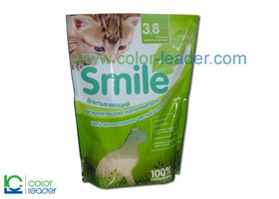 China Stand Up Pouch Packaging Cat Litter Bag With Gravure Printing for sale