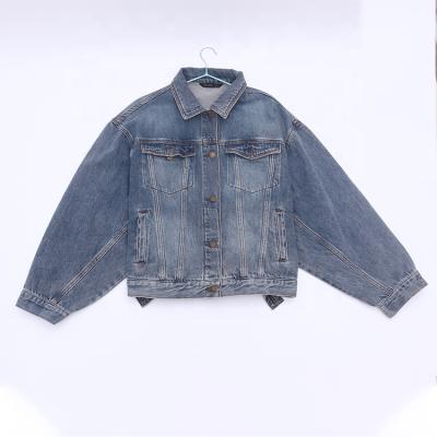 China Reversible Blue Jean Jacket Lady Jean Jacket High Quality Women's Jacket for sale