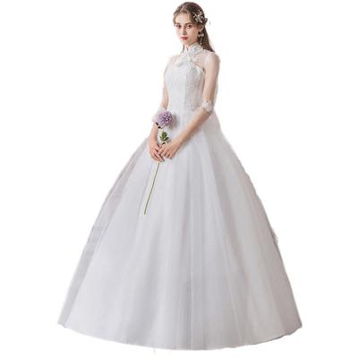 China Anti-wrinkle vintage lace wedding dress bridal white wedding dress 2021 for women for sale