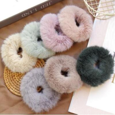 China High Quality Hair Band Soft Plush Elastic Hair Scrunchie For Girls And Women 25*18*18cm/0.8KG/100pcs for sale